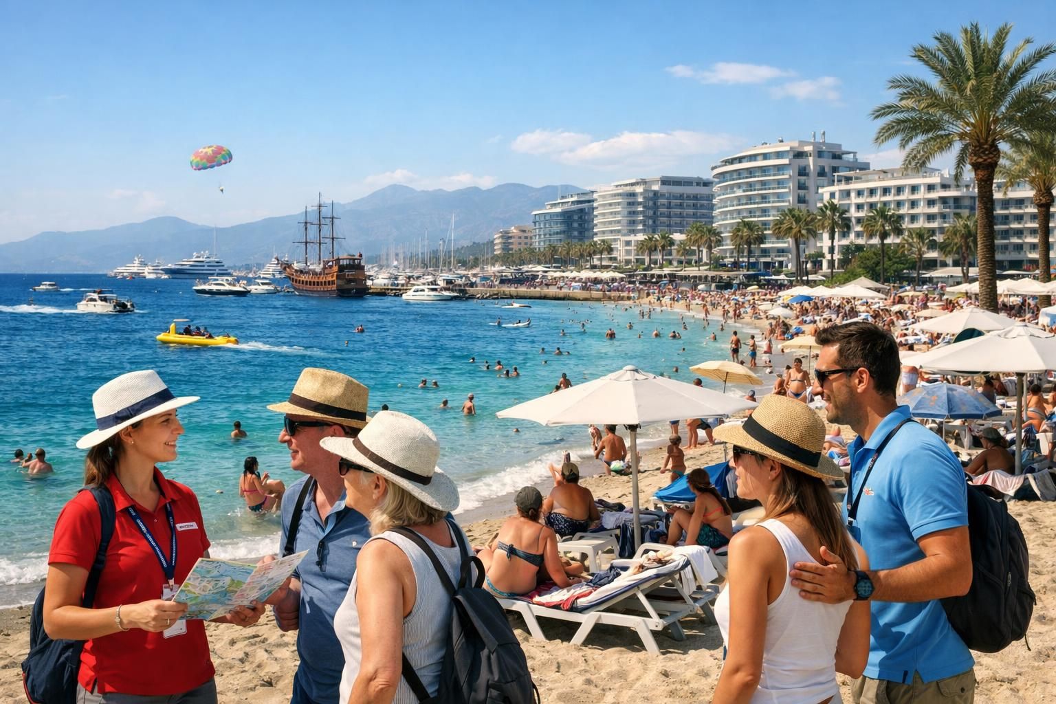 antalya, turizm profesyonellerinin değerlendirmelerine göre uluslararası ziyaretçi sayısında önemli bir artışa hazırlanıyor. bölge, turizm sezonu için güçlü beklentilerle dolu.