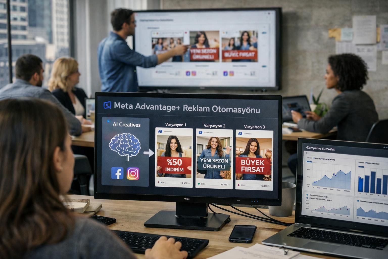 meta advantage plus reklam araçlarının otomasyonunu geliştirerek reklam performansını artırdı ve reklam yönetimini kolaylaştırdı.