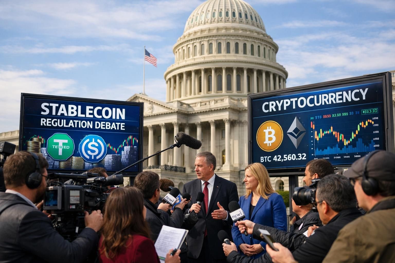 abd kongresi'nde stablecoin düzenlemeleri üzerine devam eden tartışmalar, dijital para piyasalarının geleceğini şekillendiriyor.
