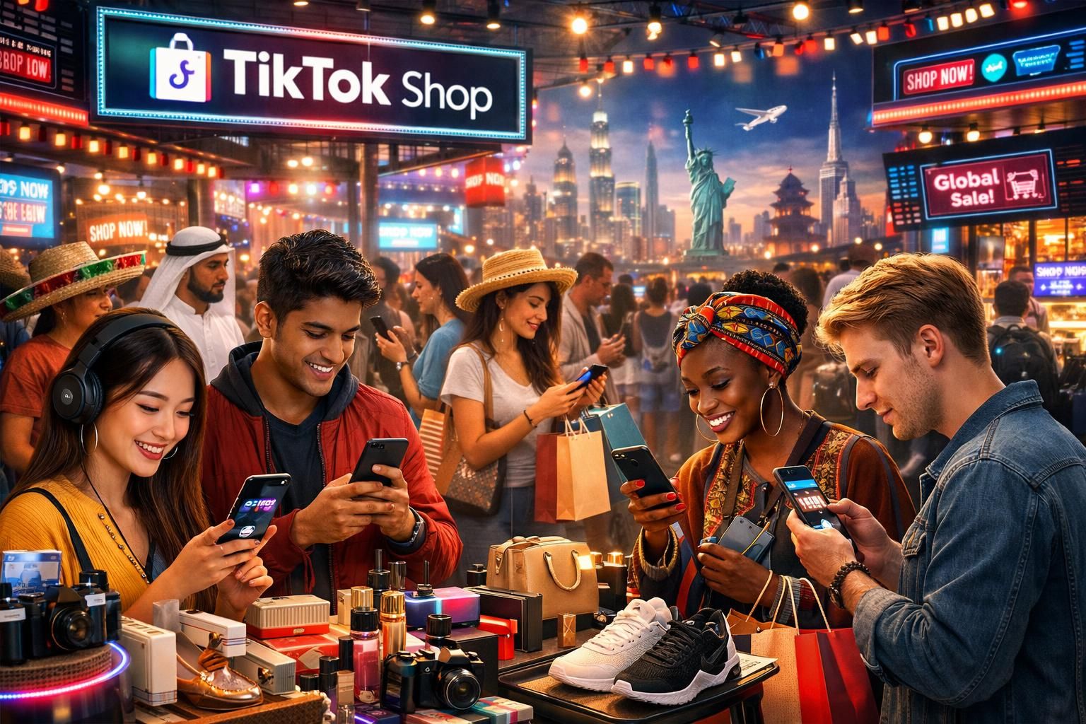 tiktok shop, uluslararası pazarlarda büyümeye ve genişlemeye devam ederek global alışveriş deneyimini geliştirmeyi hedefliyor.