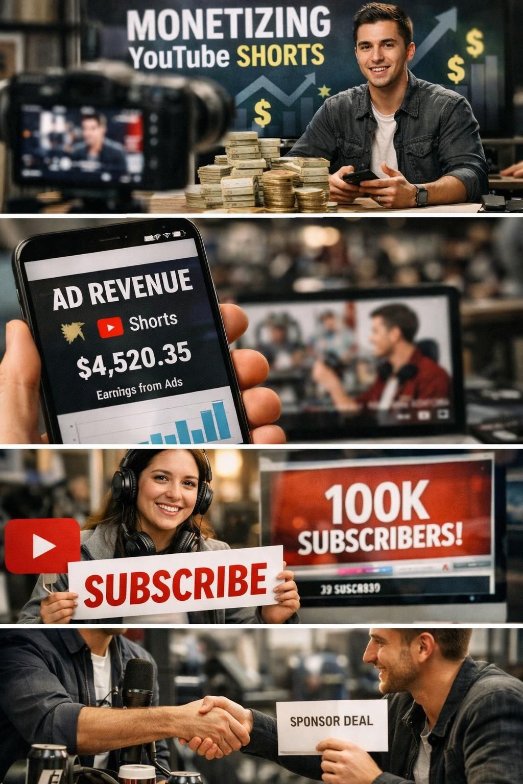 youtube, kısa video içerik üreticileri için yeni ve güçlü gelir modelleri sunarak kazançlarını artırmalarını sağlıyor.
