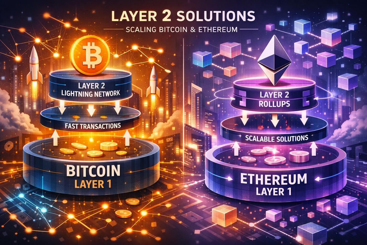 layer 2 çözümleri, ölçeklenebilirliği artırmak için hızla yaygınlaşıyor ve blockchain teknolojisinin verimliliğini artırıyor.