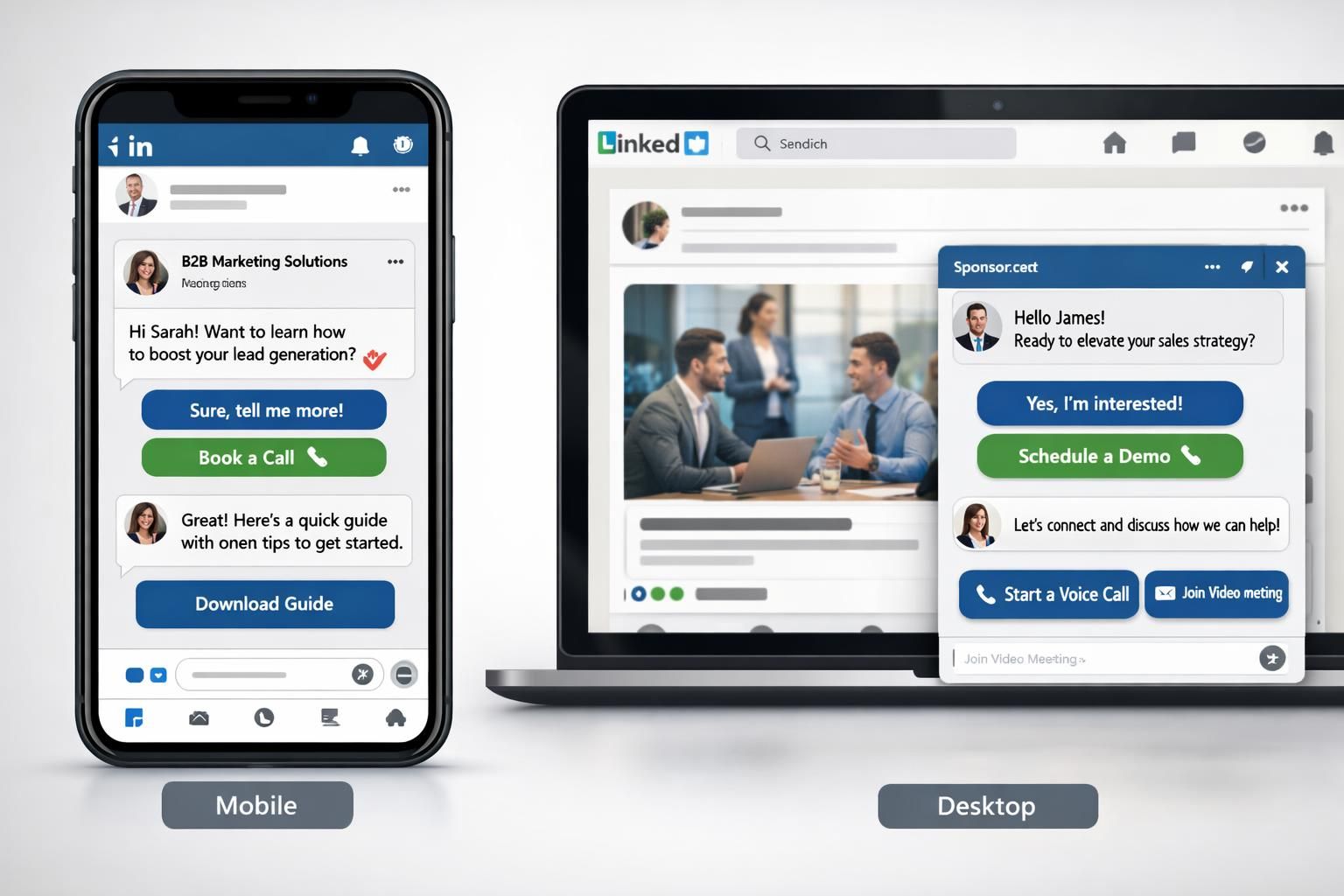 linkedin, sohbet tabanlı reklam formatlarını güçlendirerek kullanıcılarla daha etkileşimli ve kişisel iletişim kurmayı hedefliyor.